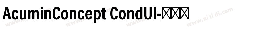 AcuminConcept CondUl字体转换